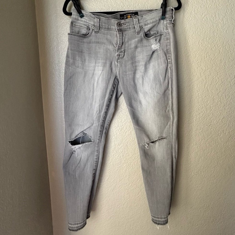Lucky Brand Brooke Capri Grey Jeans Women's Sizs 6/28 - Picture 8 of 11